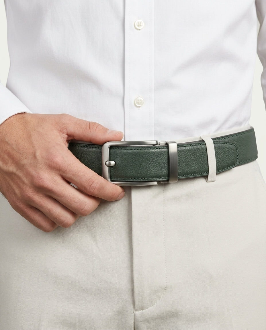 Richmond Hole-Free Belt - Green
