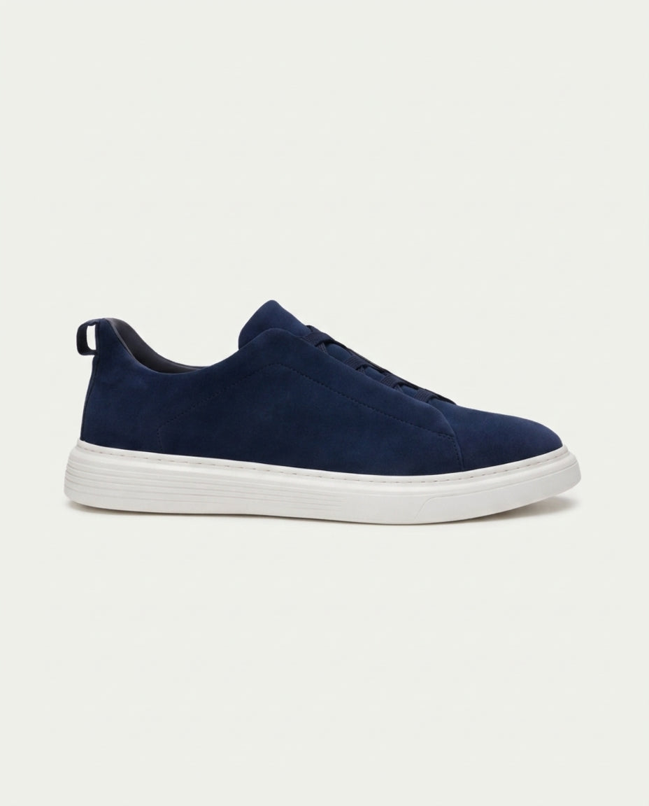 St. Moritz Slip-On Trainer – Navy Blue