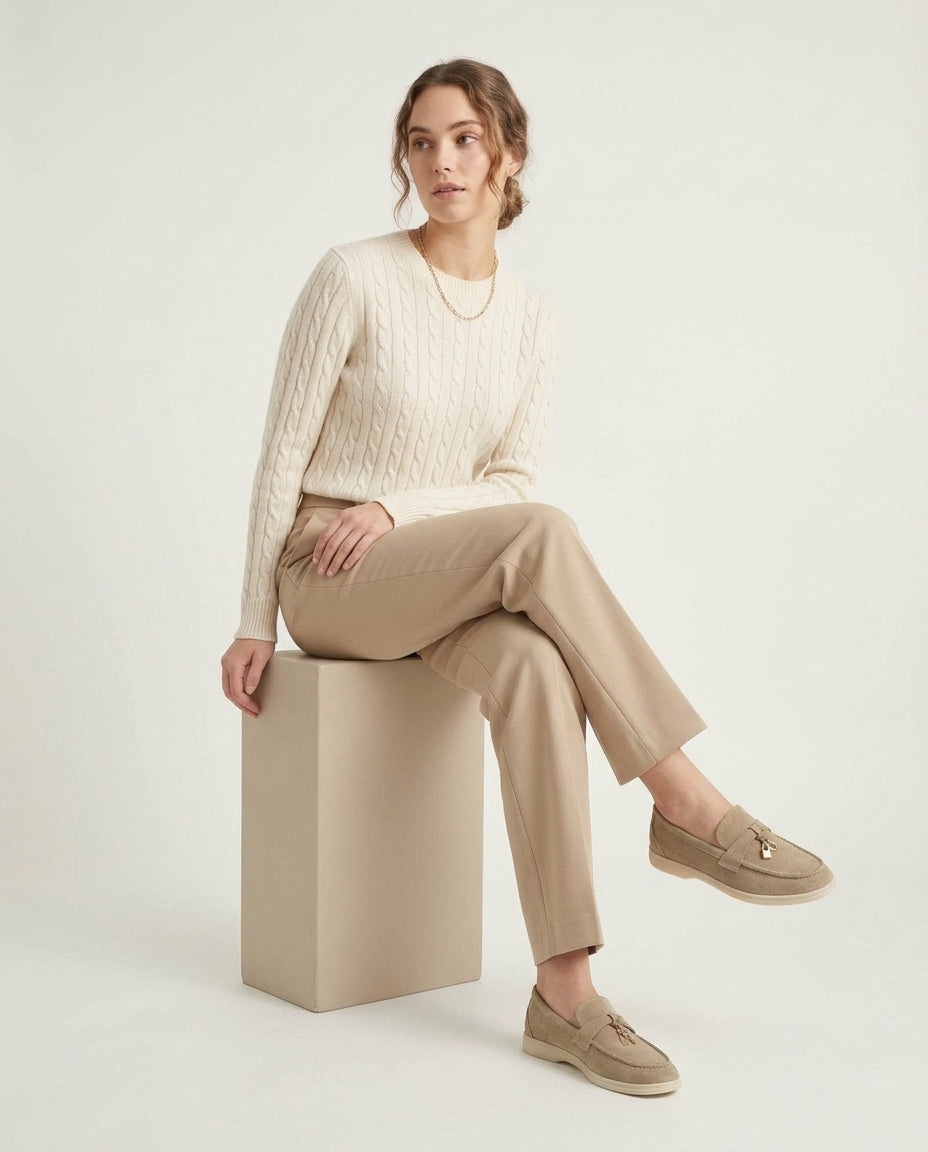 Suede Lady Loafers - Mocha